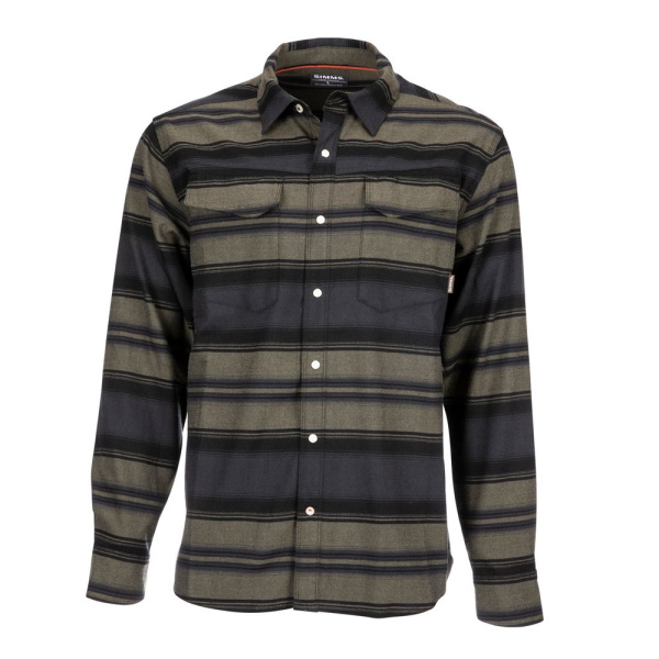Рубашка Gallatin Flannel LS Shirt (auburn red stripe; Мужской; L)